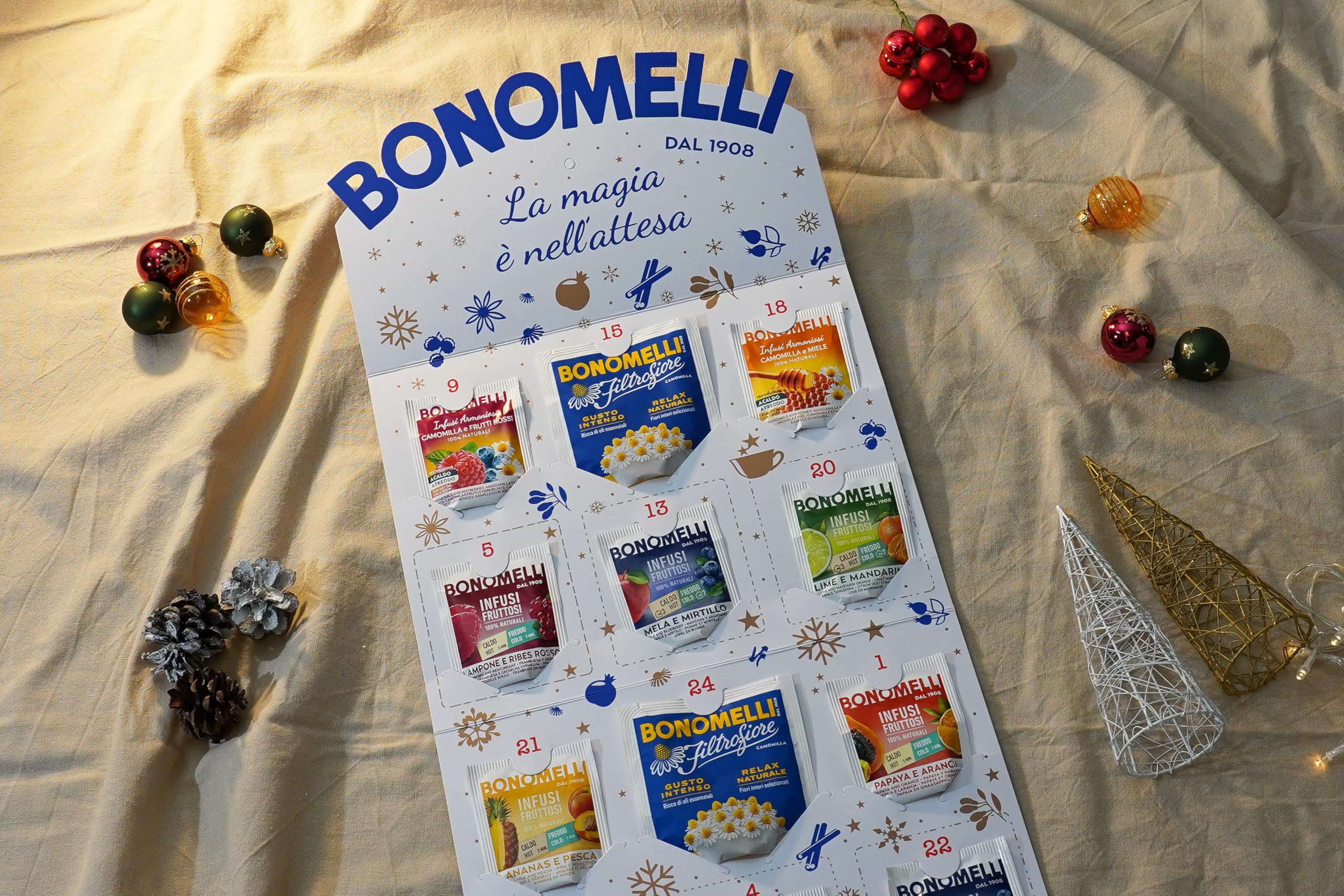 bonomelli-calendario-dell-avvento-24-bustine-assortite-infusi-fruttosi-camomilla image 4