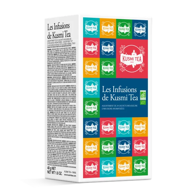 kusmi-tea-les-infusions-bio-cofanetto-8-tisane-in-sachet image 1