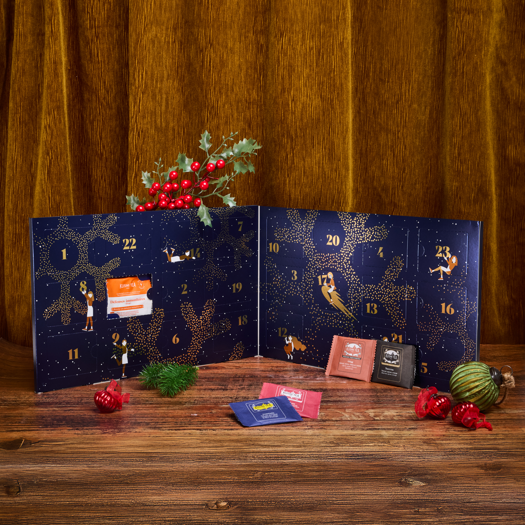 kusmi-tea-calendario-scoperta-cofanetto-24-bustine-te-e-tisane-bio image 3