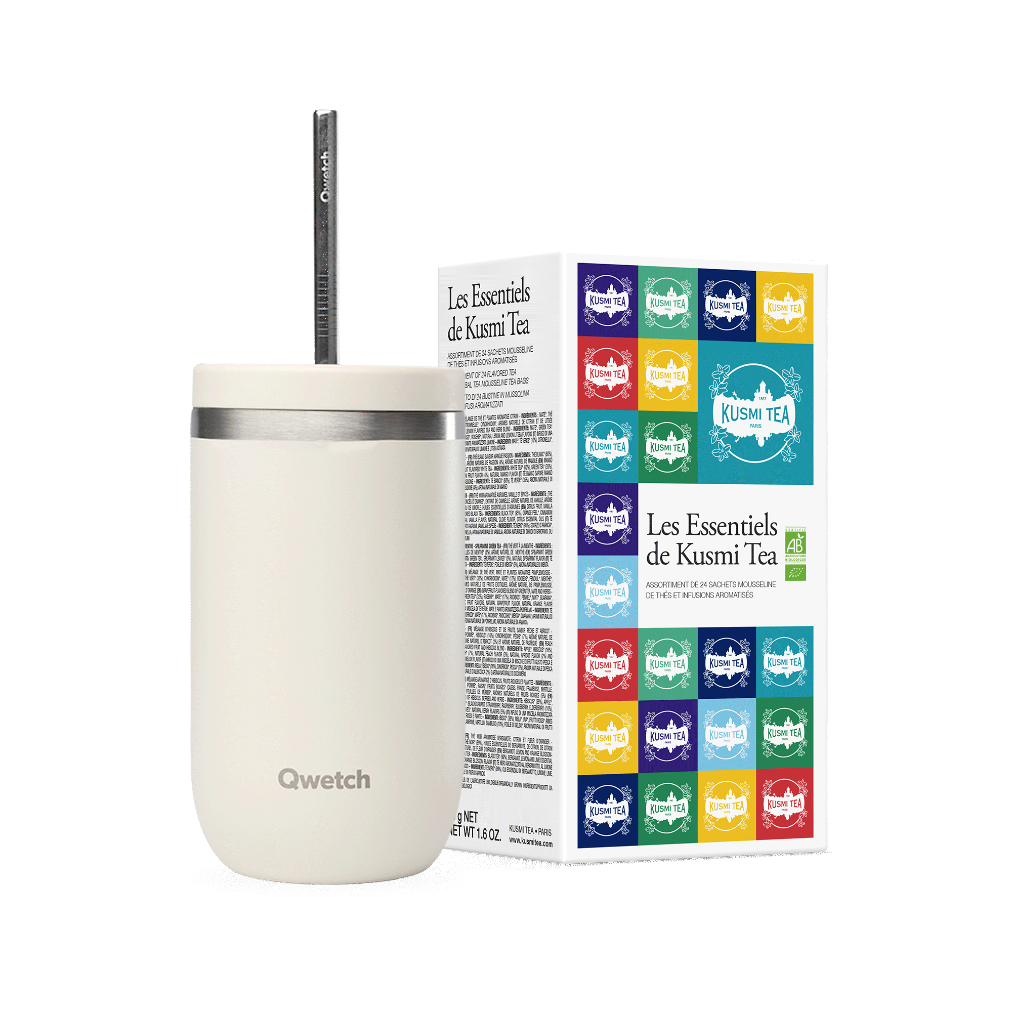 kusmi-tea-set-t-freddi-da-asporto-cold-cup-isotermica-47-cl-sabbia-t-e-infusi image 1