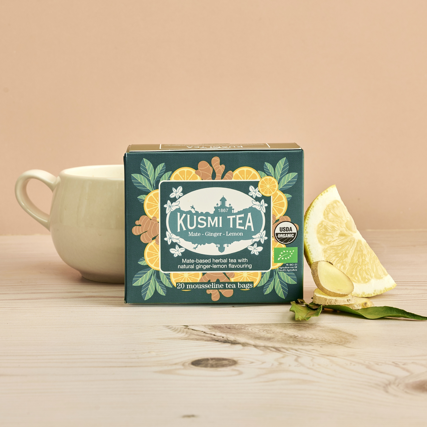 kusmi-tea-mate-zenzero-limone-infusione-mate-verde-energizzante image 3