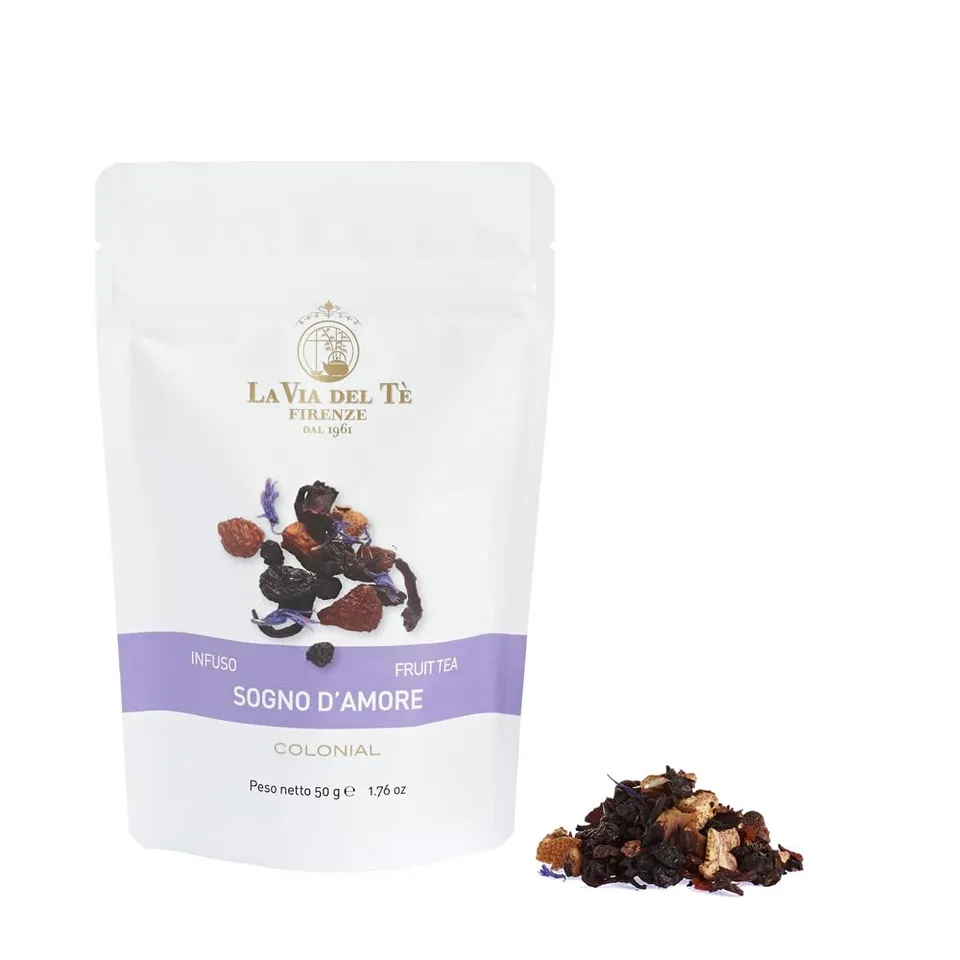 la-via-del-t-sogno-d-amore-infuso-dolce-in-sacchetto-50-g-caramello-e-frutta image 1
