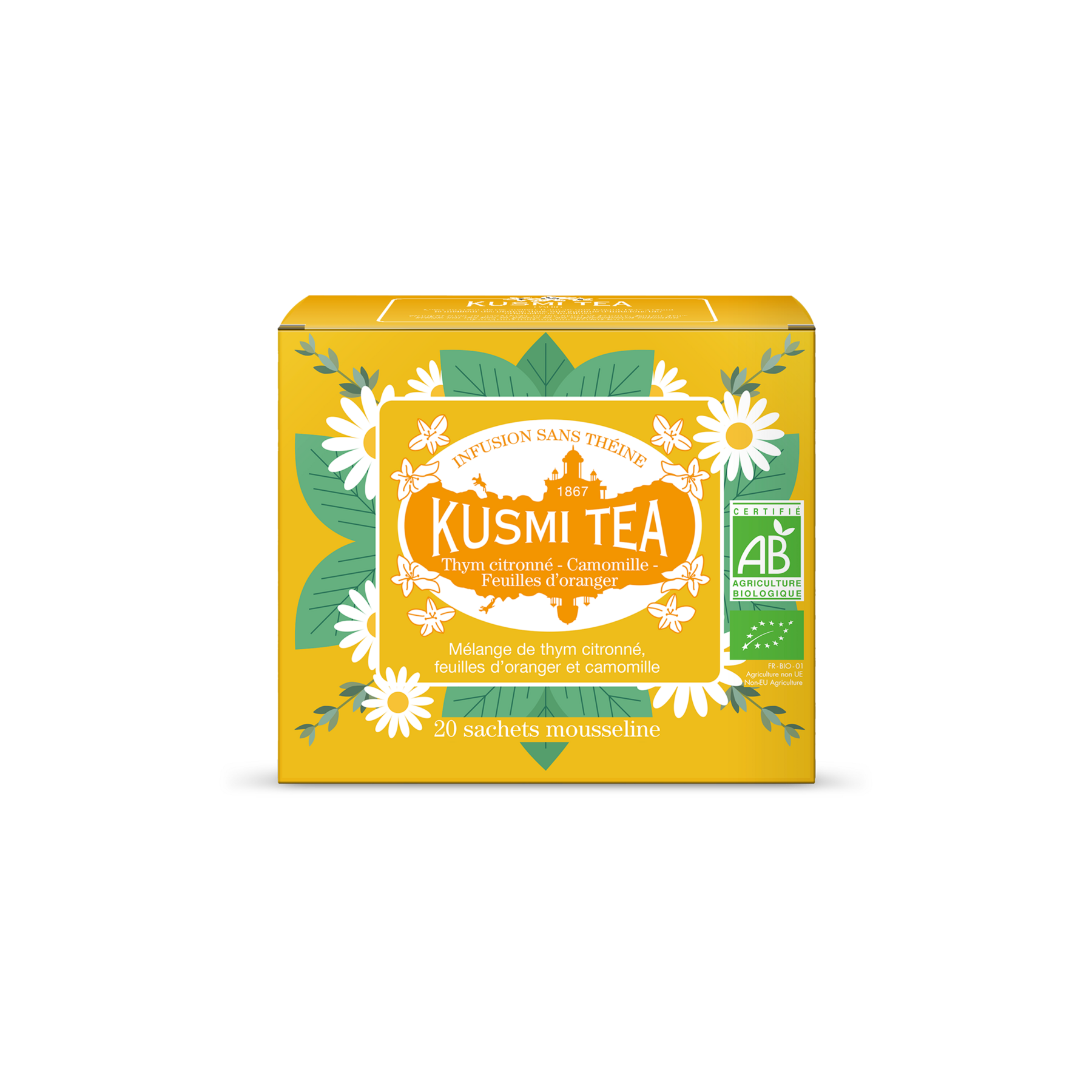 kusmi-tea-infuso-bio-timo-limone-camomilla-foglie-d-arancio image 5