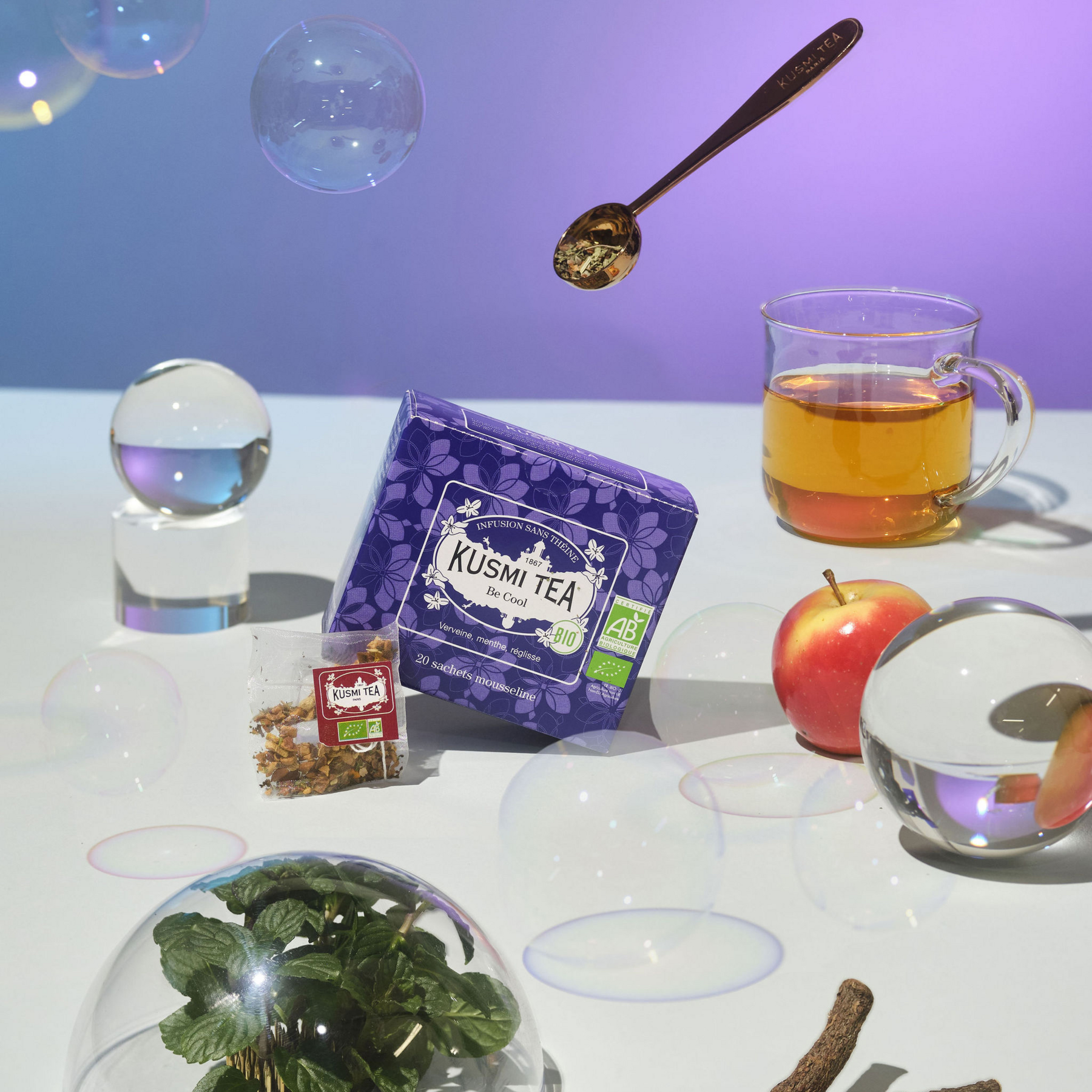 kusmi-tea-be-cool-bio-infuso-menta-senza-teina image 2