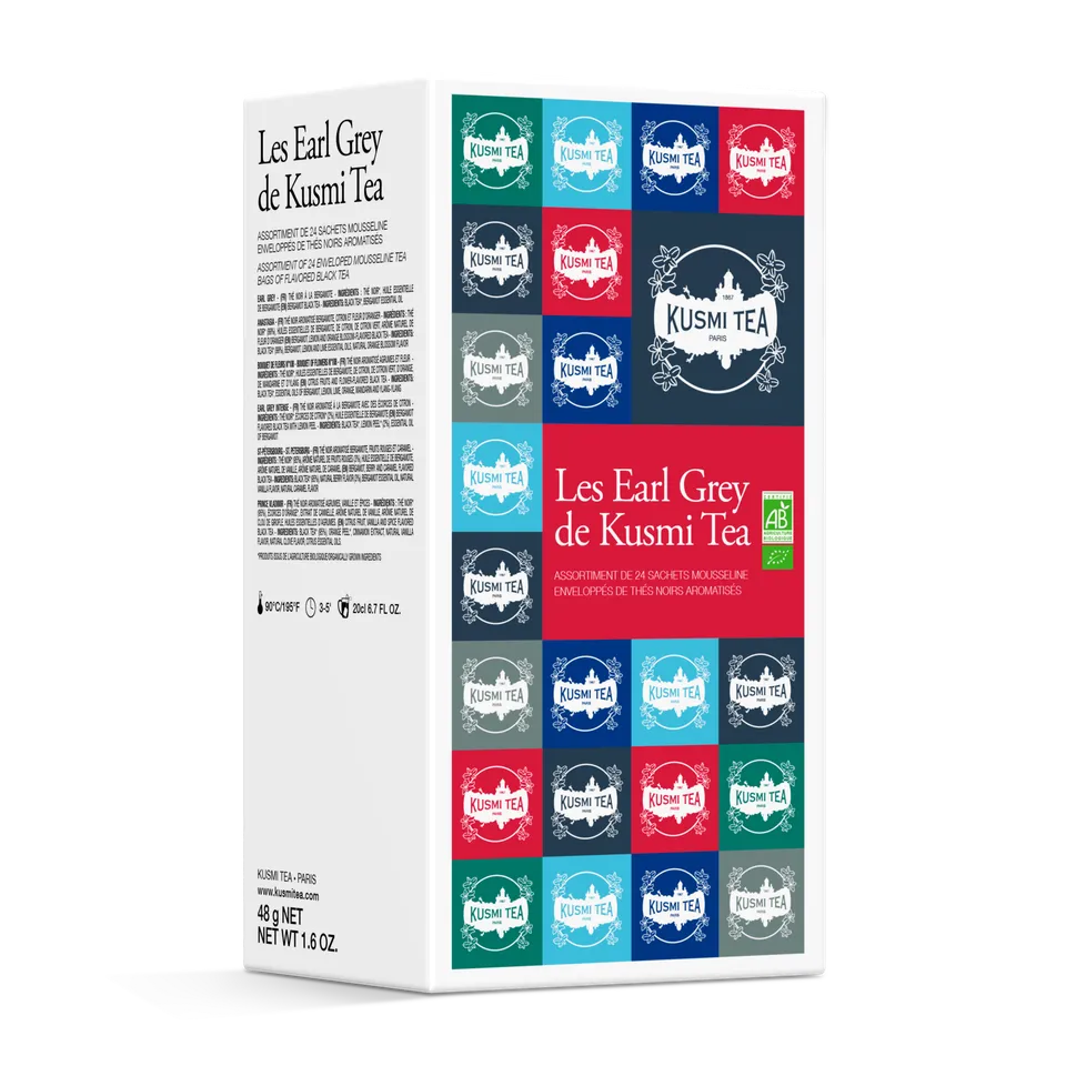 kusmi-tea-cofanetto-les-earl-grey-bio-4-t-neri-in-bustine image 1