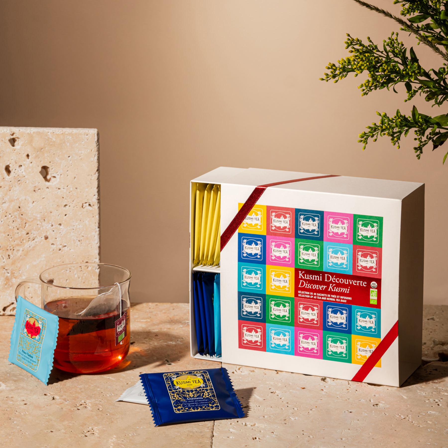 kusmi-tea-cofanetto-d-couverte-bio-45-bustine-9-mix image 2
