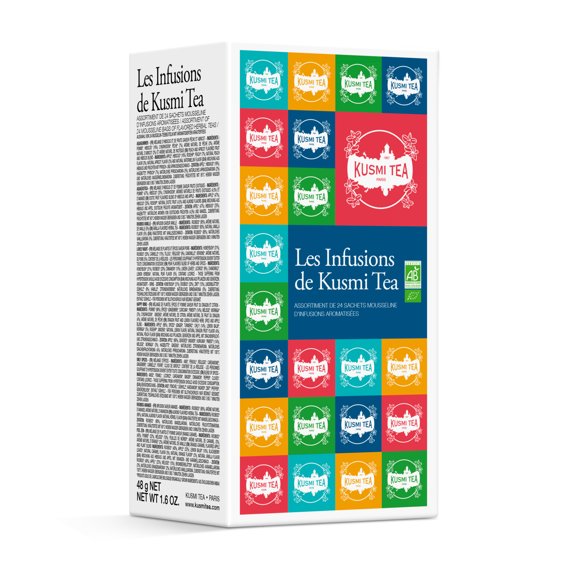 kusmi-tea-les-infusions-bio-cofanetto-8-tisane-in-sachet image 1