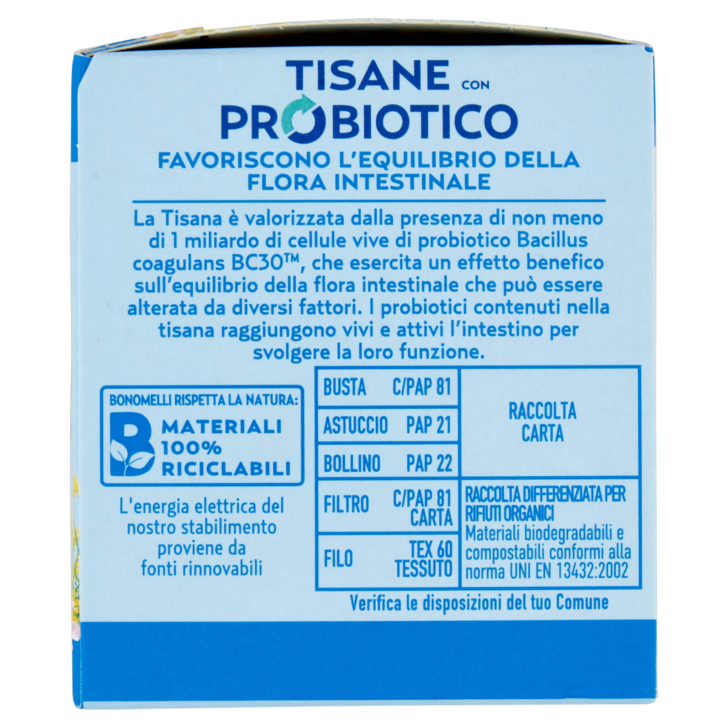 bonomelli-tisana-probiotica-sgonfiante-finocchio-anice-carvi-10-filtri-da-20g image 4