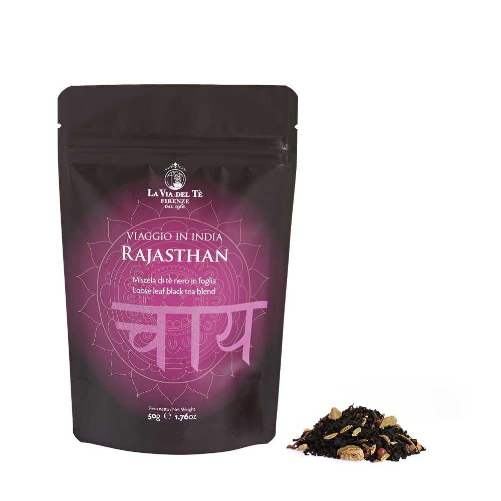 la-via-del-t-rajasthan-t-nero-chai-indiano-speziato-lattina-100-g image 6