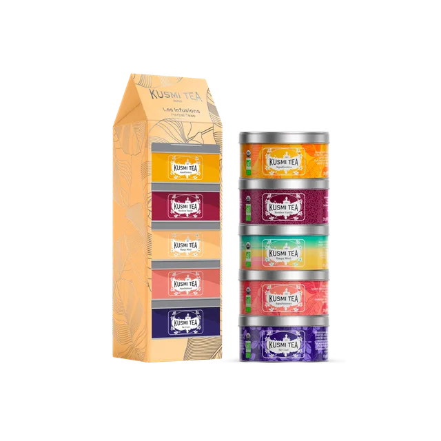 kusmi-tea-cofanetto-infusi-bio-5-tisane-in-foglia-sfusa-miniatura image 1