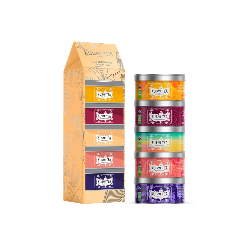 kusmi-tea-cofanetto-infusi-bio-5-tisane-in-foglia-sfusa-miniatura image 1