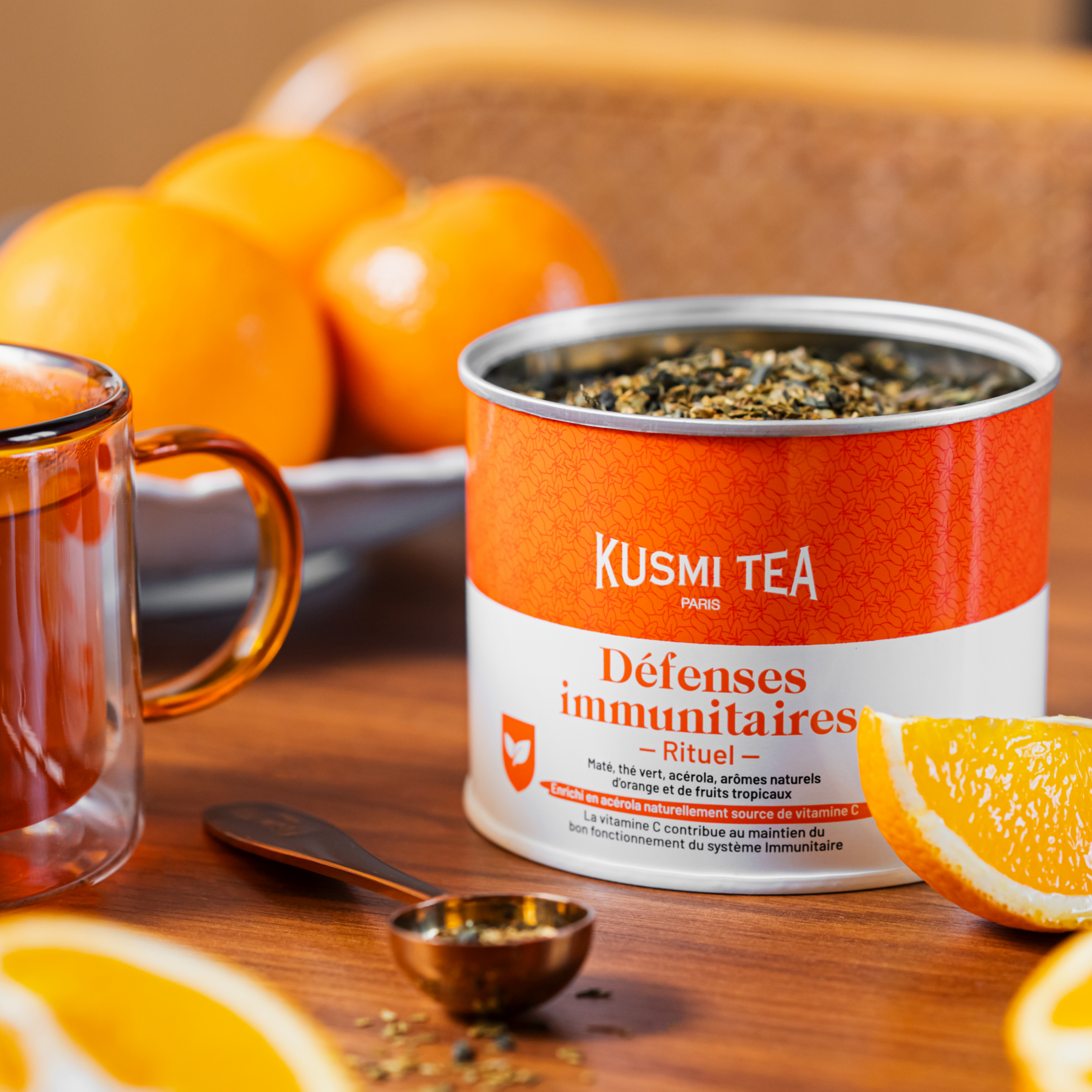 kusmi-tea-rituale-difese-immunitarie-miscela-mate-e-t-verde-bio-arancia-e-acerol image 1