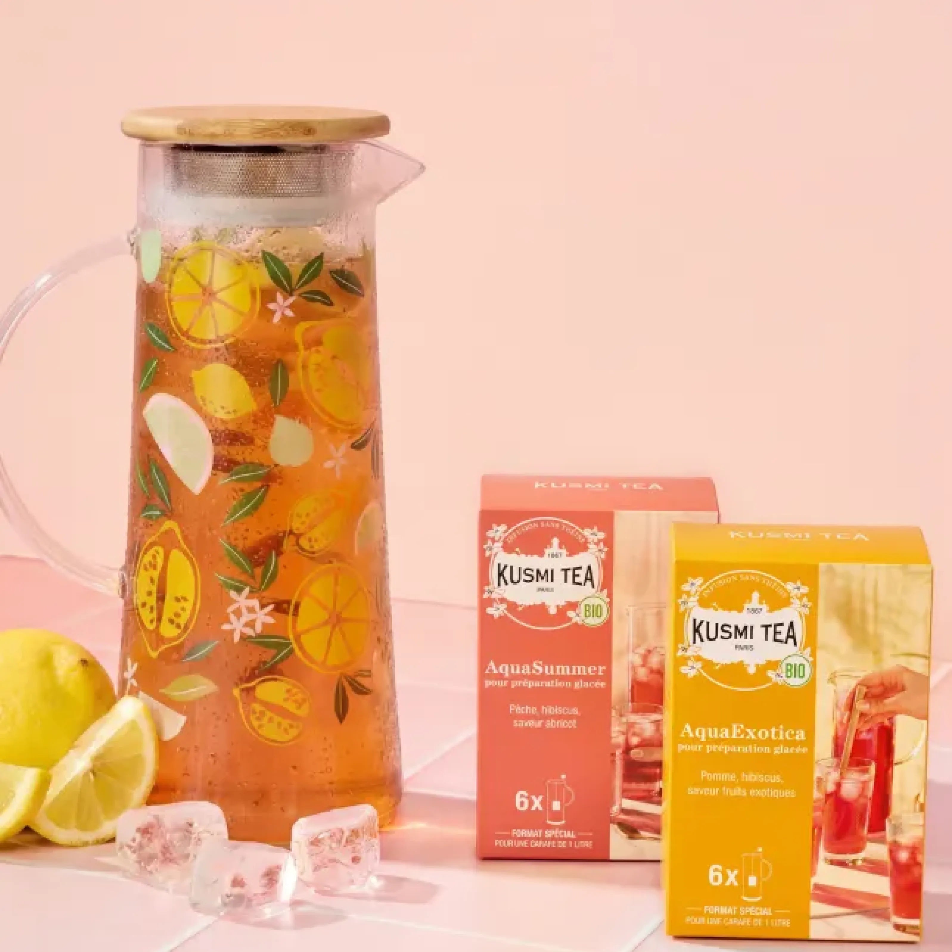 kusmi-tea-assortimento-t-freddi-da-comporre-caraffa-vetro-1-2-l-2-miscele-glac image 2