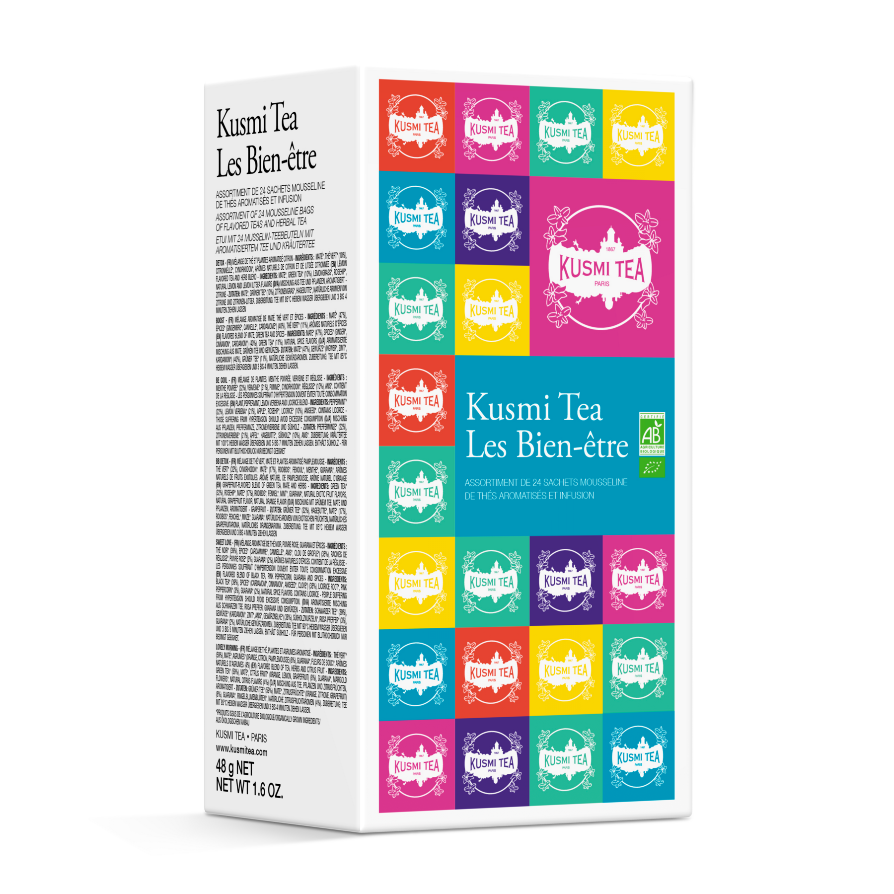 kusmi-tea-cofanetto-les-bien-tre-bio-assortimento-24-bustine image 1