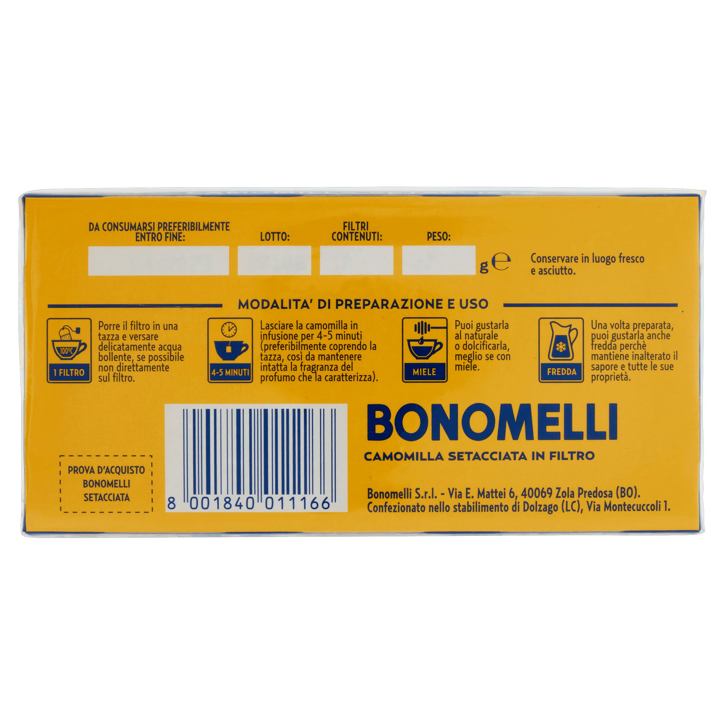 bonomelli-camomilla-setacciata-classica-18-filtri-da-27g image 5