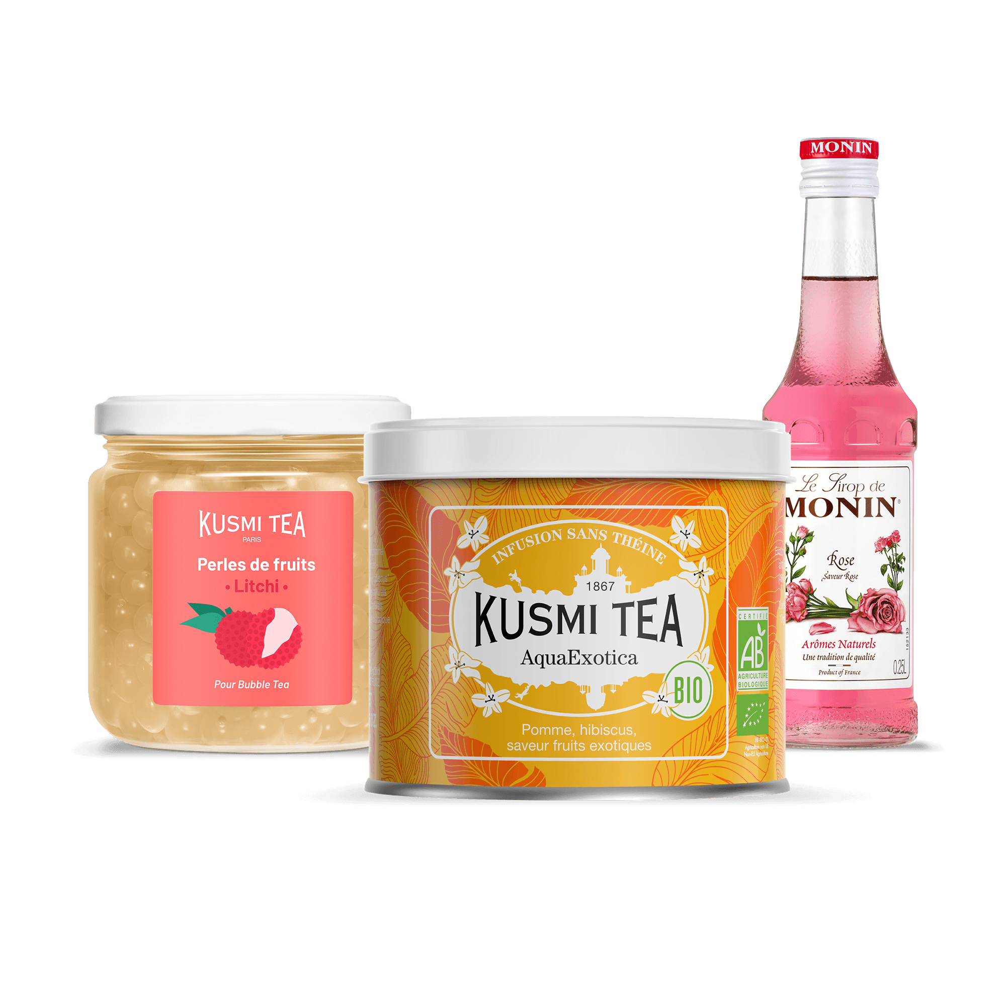 kusmi-tea-kit-bubble-tea-fruit-set-preparazione-con-sciroppo-e-perle image 1