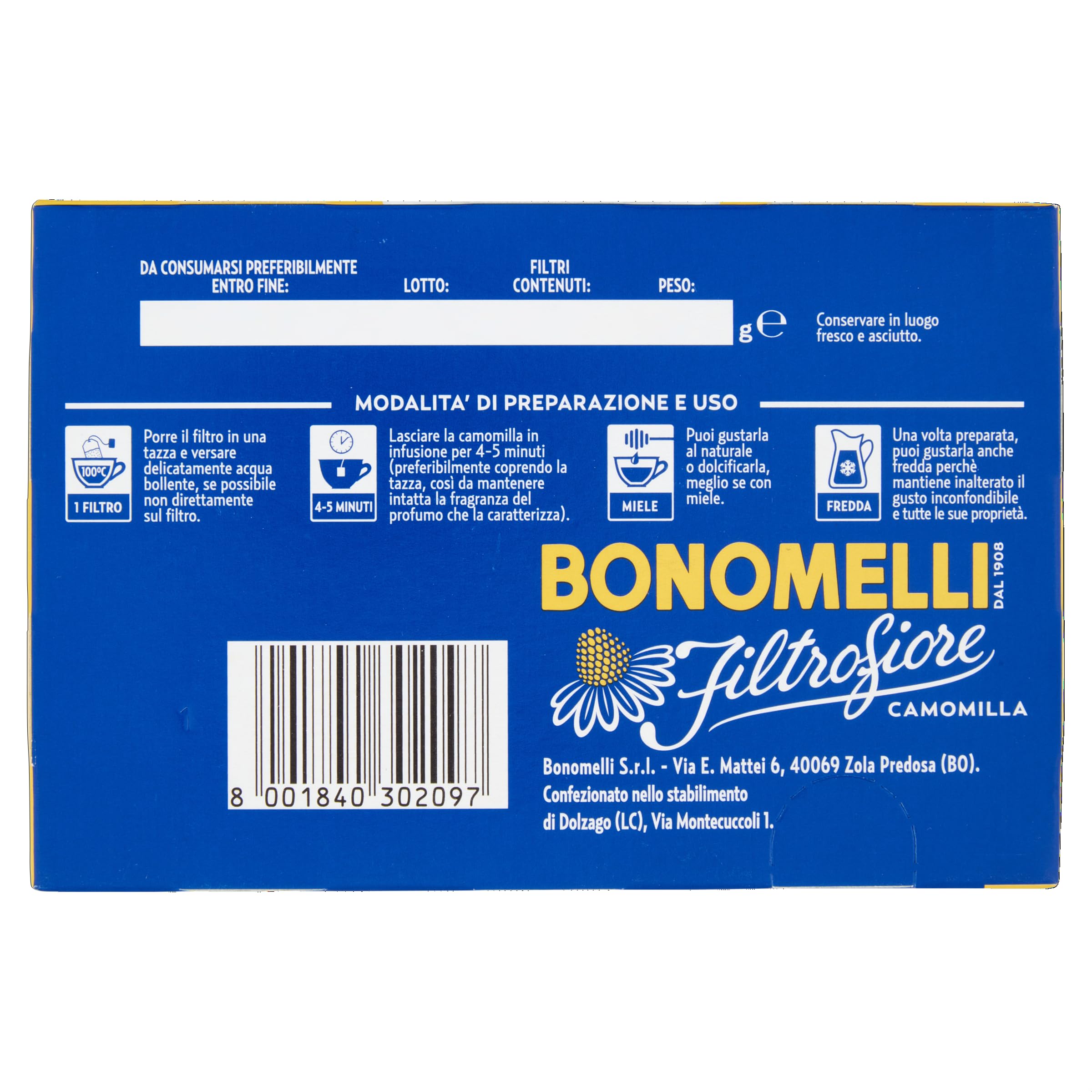 bonomelli-camomilla-filtrofiore-fiori-interi-14-bustine-da-28g image 5