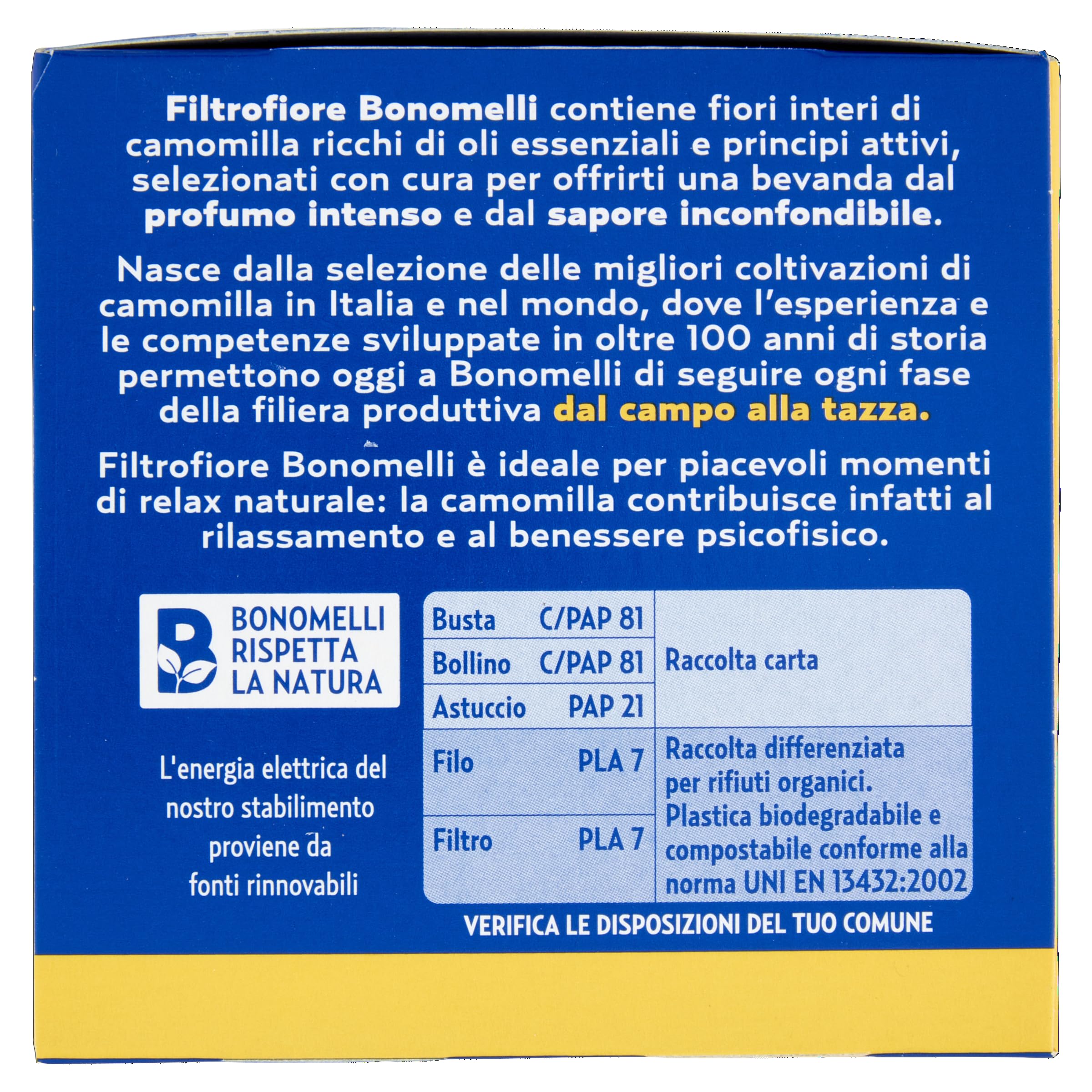 bonomelli-camomilla-filtrofiore-fiori-interi-14-bustine-da-28g image 2