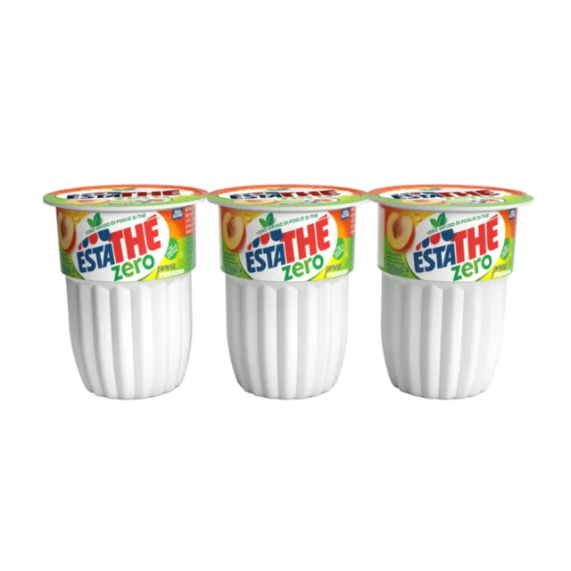 estath-zero-pesca-t-freddo-senza-zucchero-alla-pesca-3-bicchierini-da-200-ml image 1