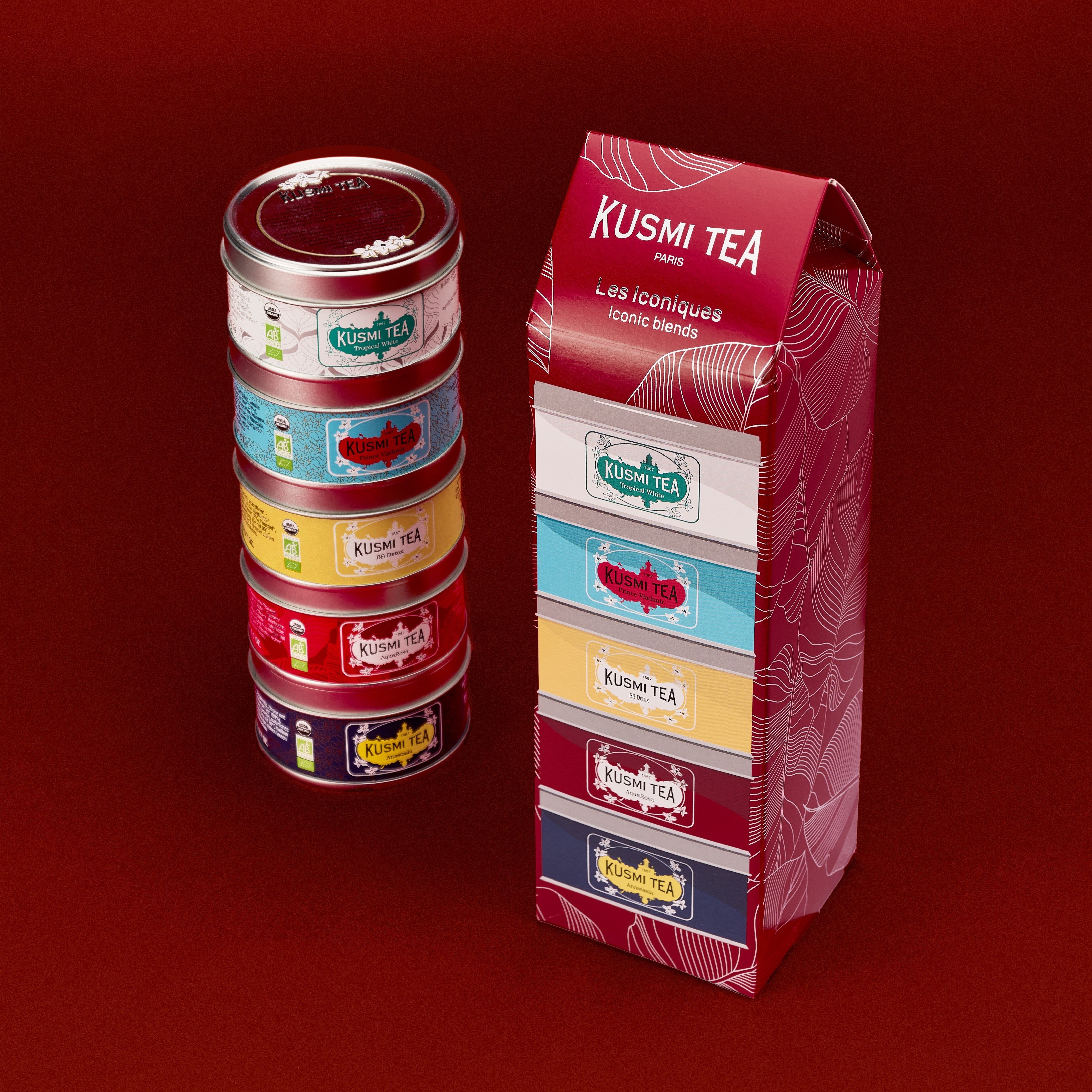 kusmi-tea-cofanetto-iconico-bio-5-t-e-infusi-biologici-in-miniatura-sfusi image 2