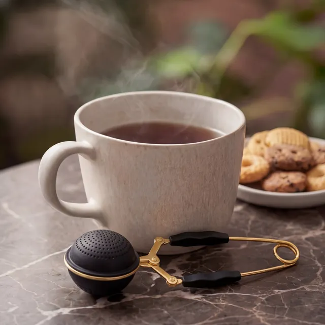 kusmi-tea-steel-mesh-infusore-t-in-acciaio-inox-e-silicone-per-tazza-singola image 1
