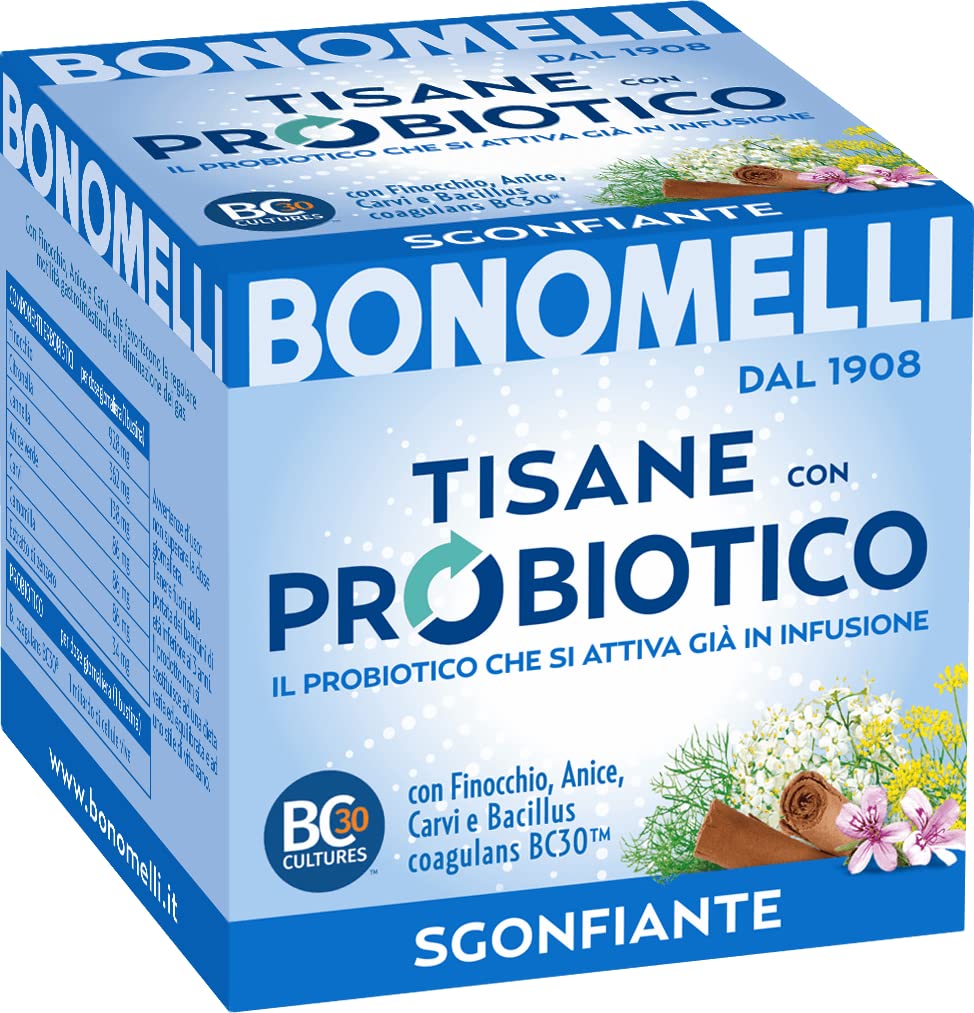 bonomelli-tisana-probiotica-sgonfiante-finocchio-anice-carvi-10-filtri-da-20g image 1