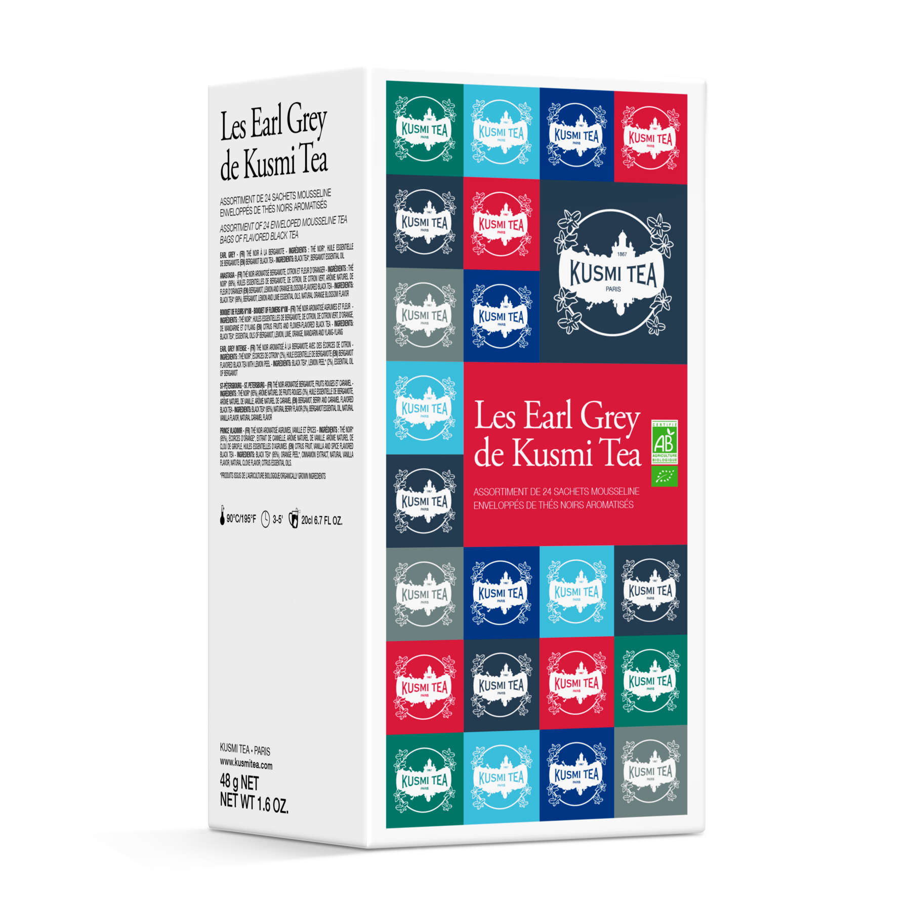 kusmi-tea-cofanetto-les-earl-grey-bio-4-t-neri-in-bustine image 1