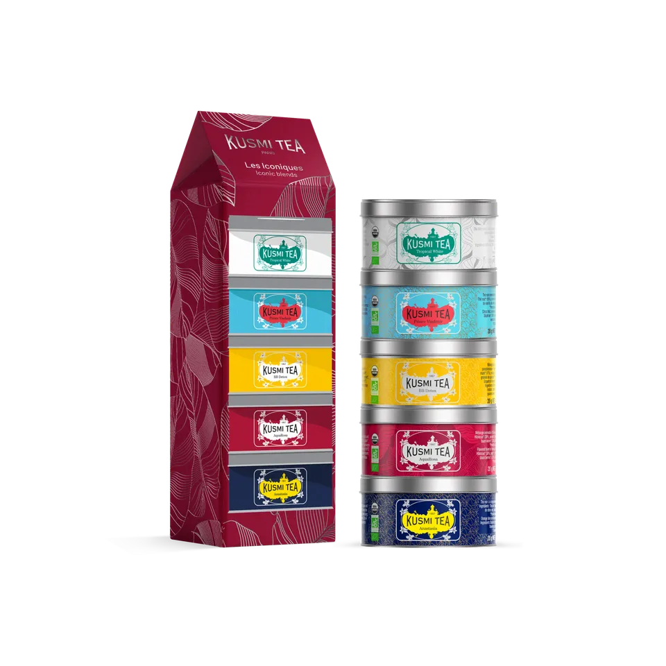 kusmi-tea-cofanetto-iconico-bio-5-t-e-infusi-biologici-in-miniatura-sfusi image 1