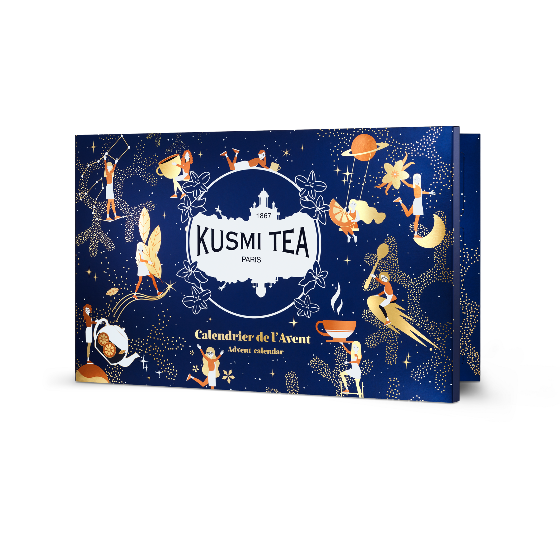 kusmi-tea-calendario-scoperta-cofanetto-24-bustine-te-e-tisane-bio image 1