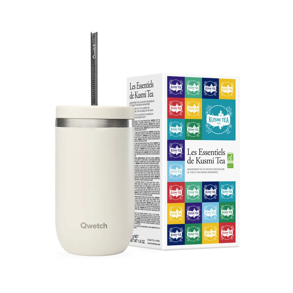 kusmi-tea-set-t-freddi-da-asporto-cold-cup-isotermica-47-cl-sabbia-t-e-infusi image 1