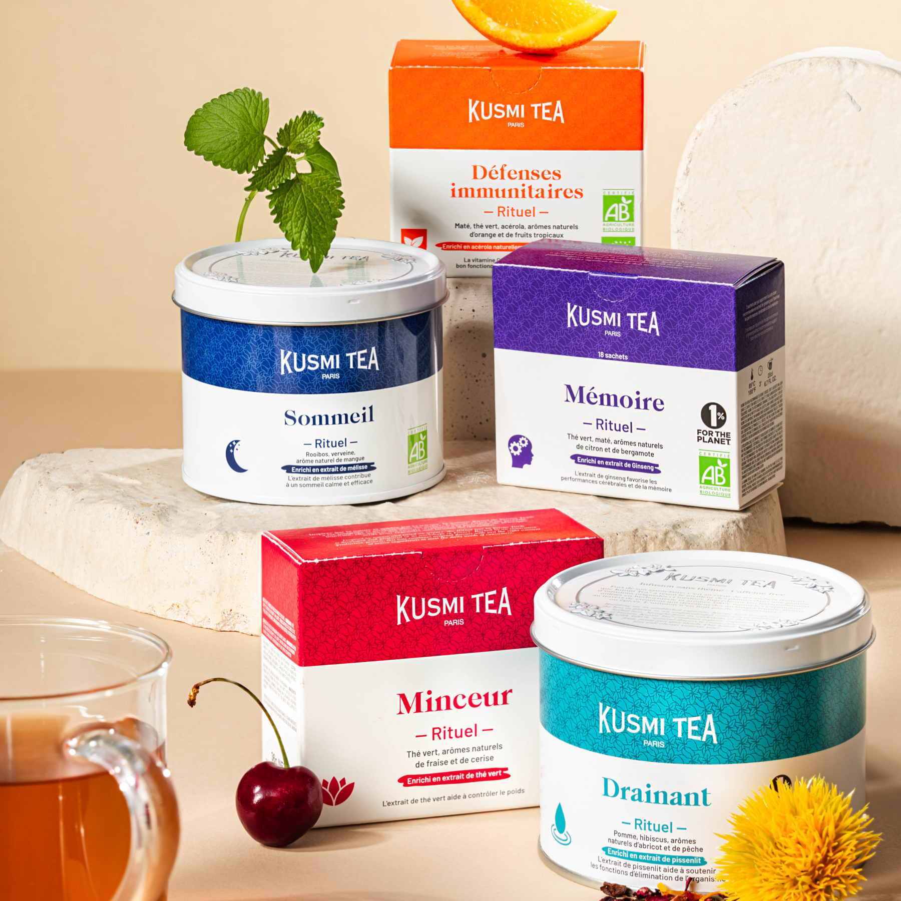 kusmi-tea-rituale-difese-immunitarie-miscela-mate-e-t-verde-bio-arancia-e-acerol image 4