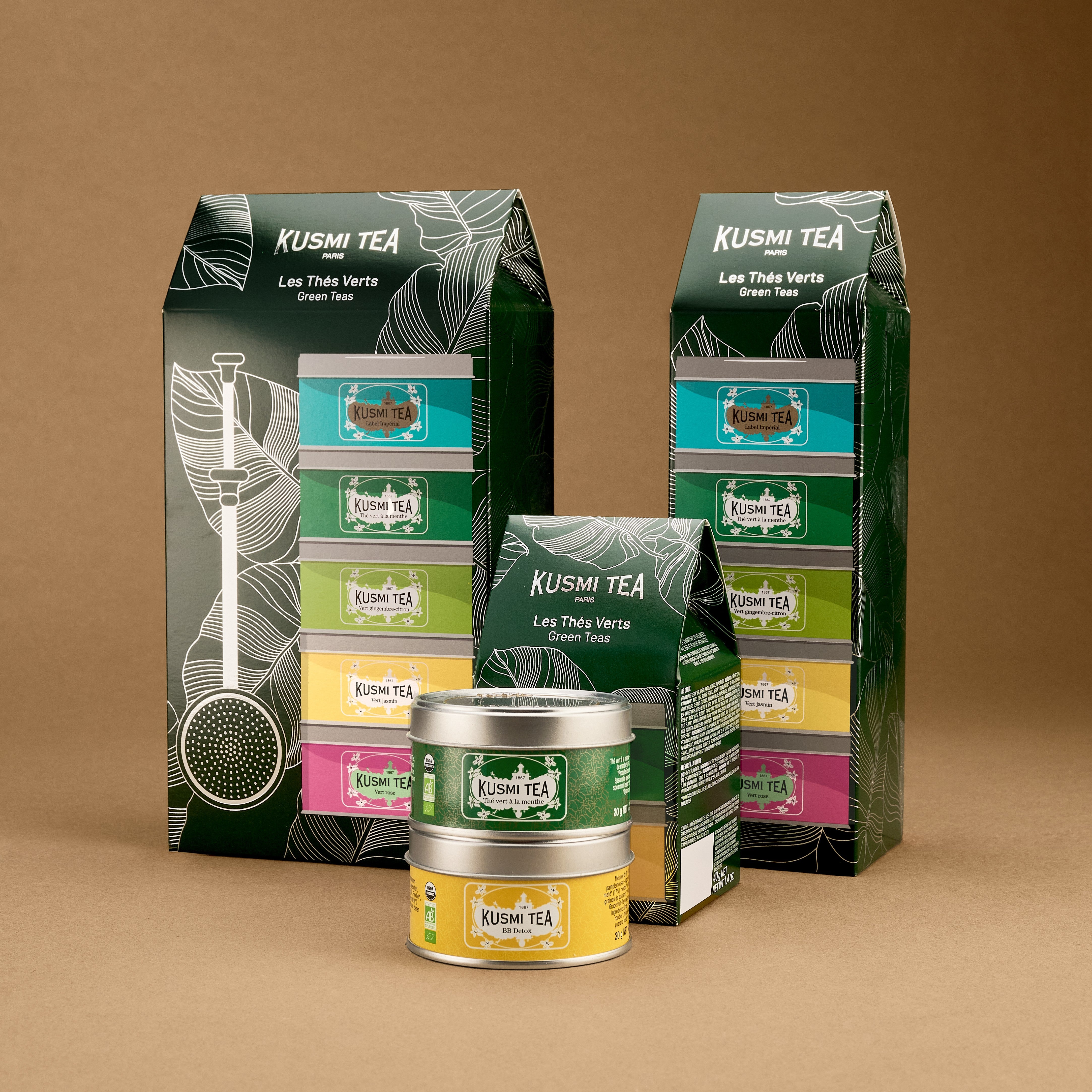 kusmi-tea-cofanetto-t-verdi-bio-5-miniature-sfuse-con-infusore-telescopico image 4