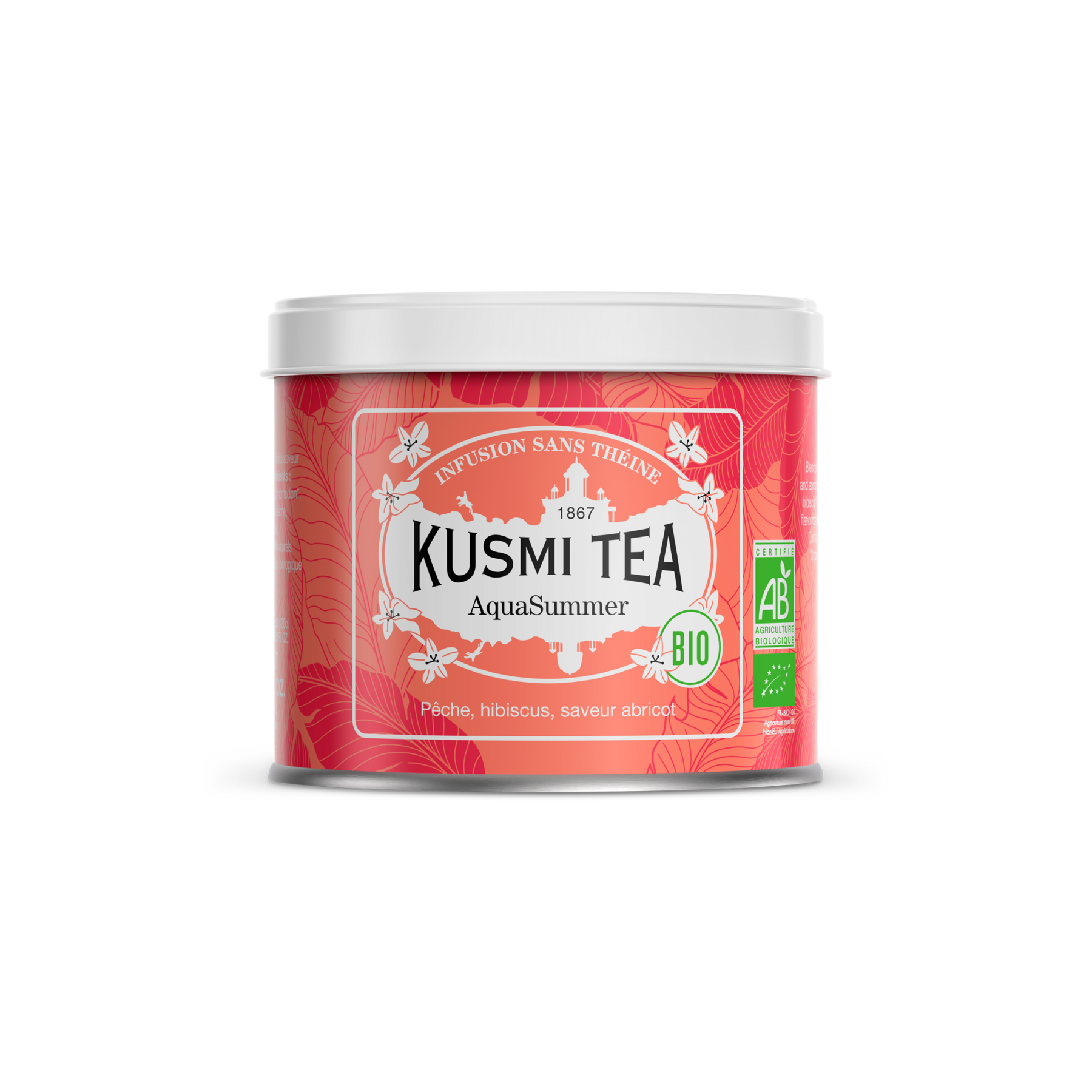 kusmi-tea-aquasummer-bio-tisana-biologica-senza-teina-ibisco-pesca-e-albicocca image 5