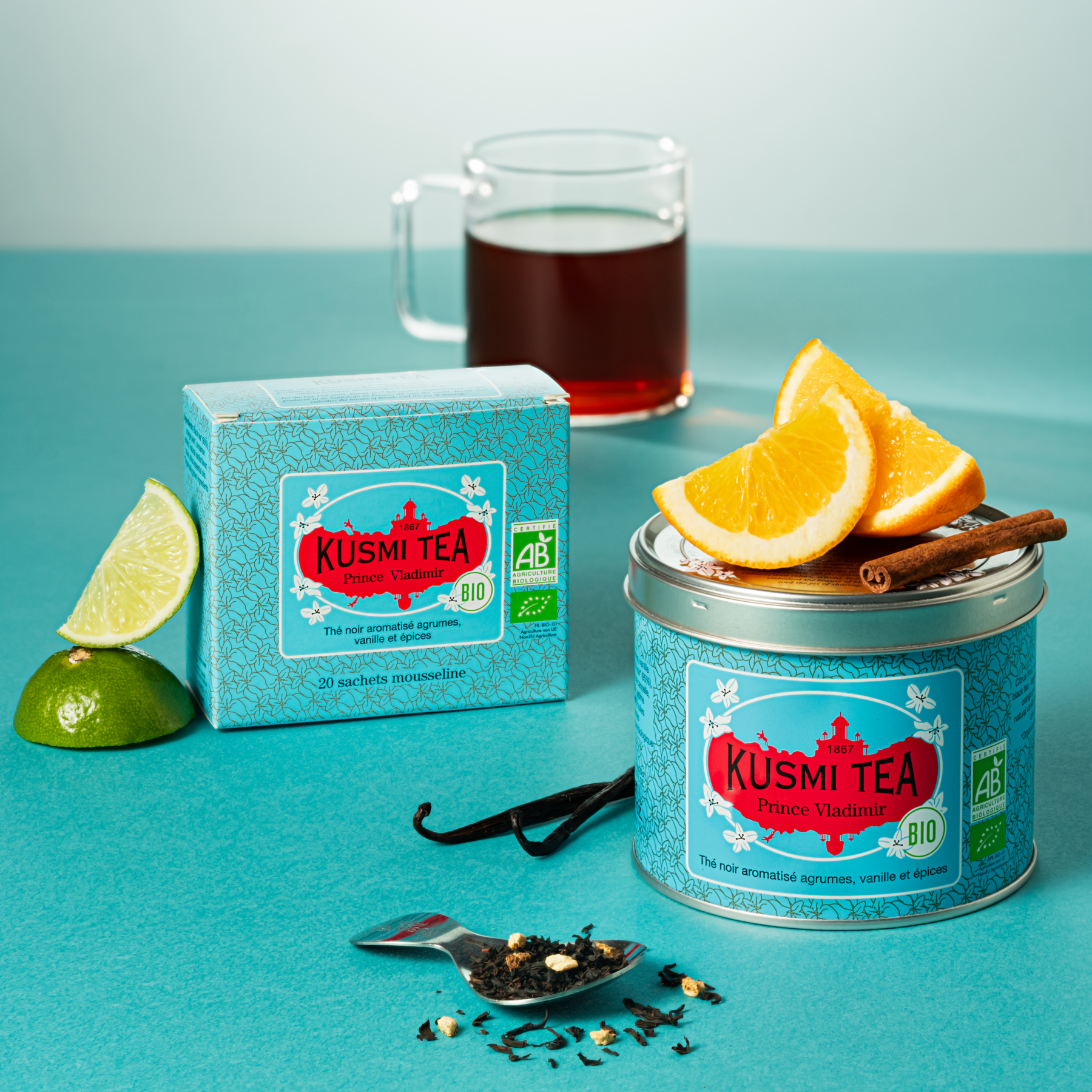 kusmi-tea-prince-vladimir-bio-te-nero-earl-grey-agrumi-e-spezie image 2