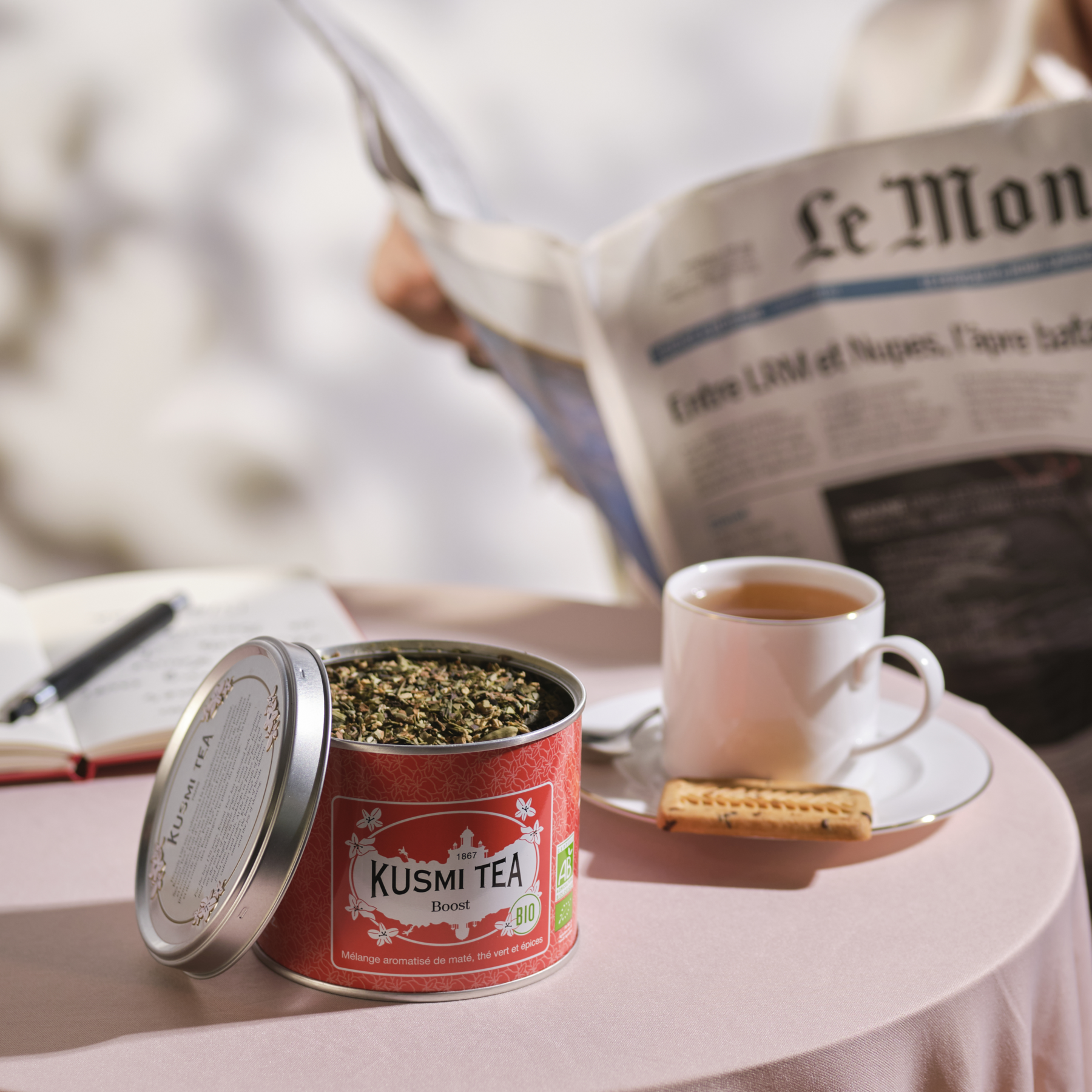 kusmi-tea-boost-bio-t-mate-con-zenzero-cannella-cardamomo-e-t-verde image 1