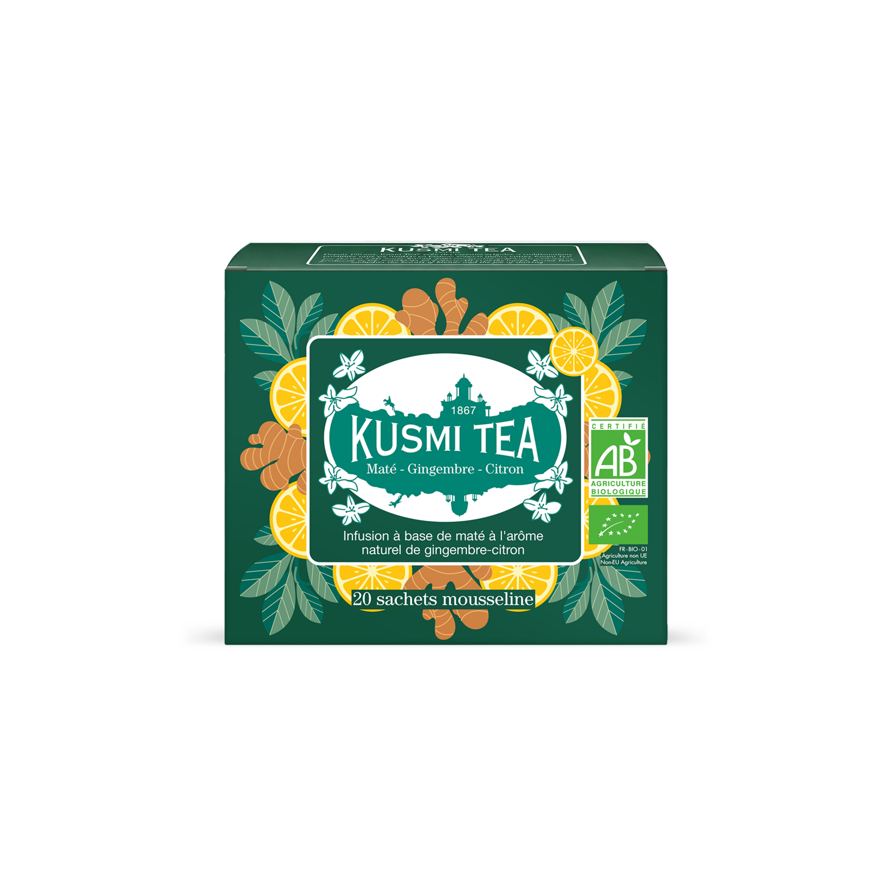 kusmi-tea-mate-zenzero-limone-infusione-mate-verde-energizzante image 5