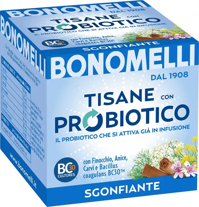 bonomelli-tisana-probiotica-sgonfiante-finocchio-anice-carvi-10-filtri-da-20g image 1