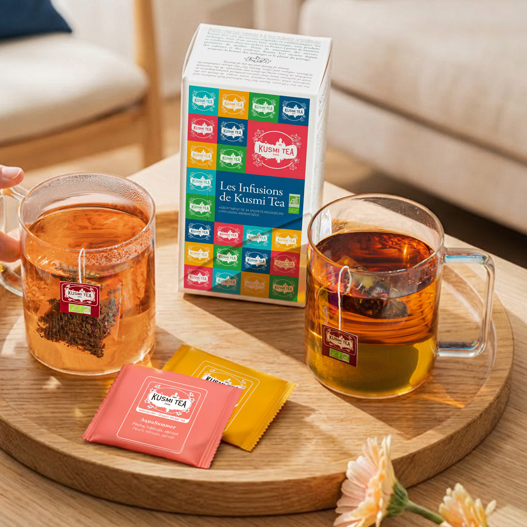 kusmi-tea-les-infusions-bio-cofanetto-8-tisane-in-sachet image 2