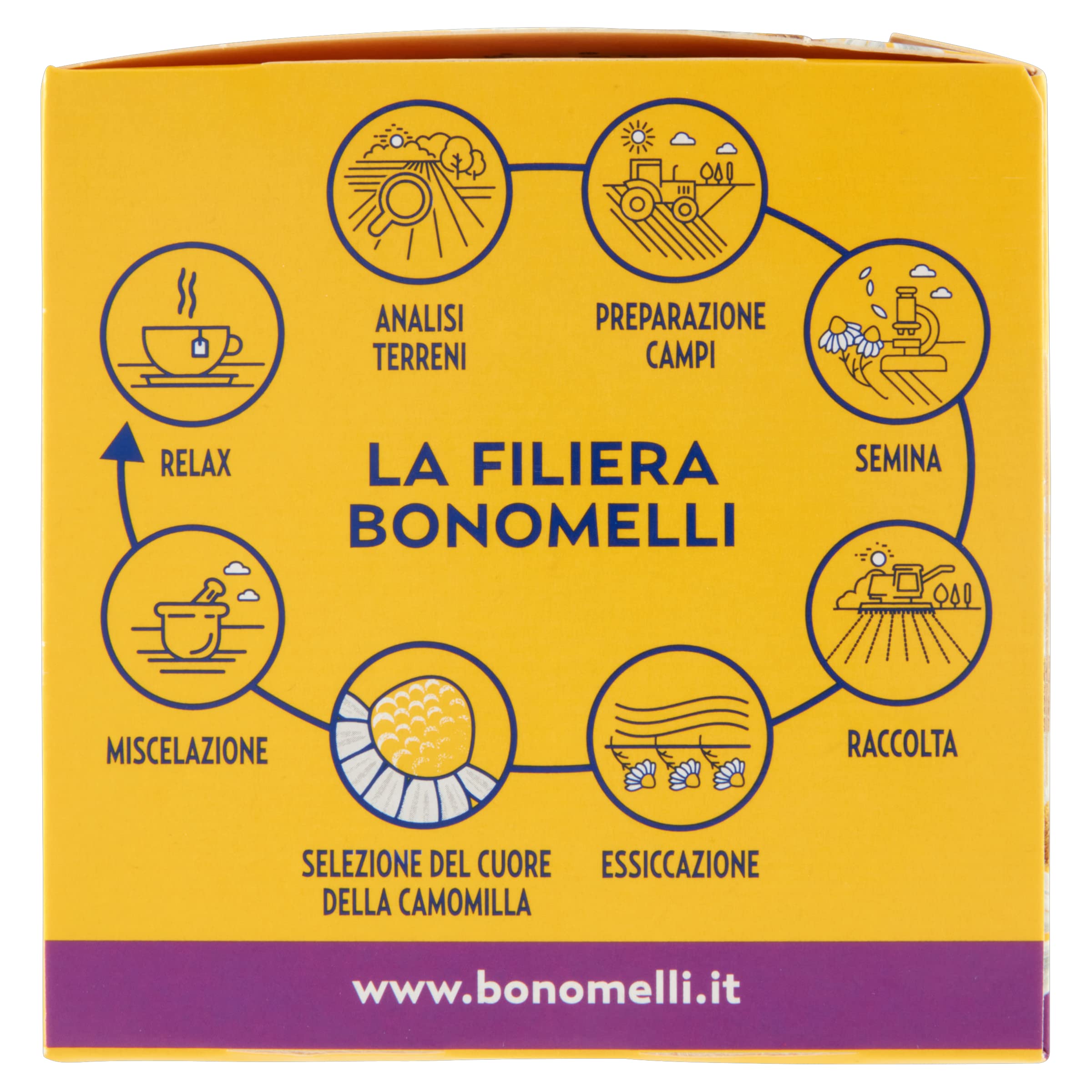 bonomelli-camomilla-setacciata-con-melatonina-e-magnesio-14-bustine-da-35g image 2