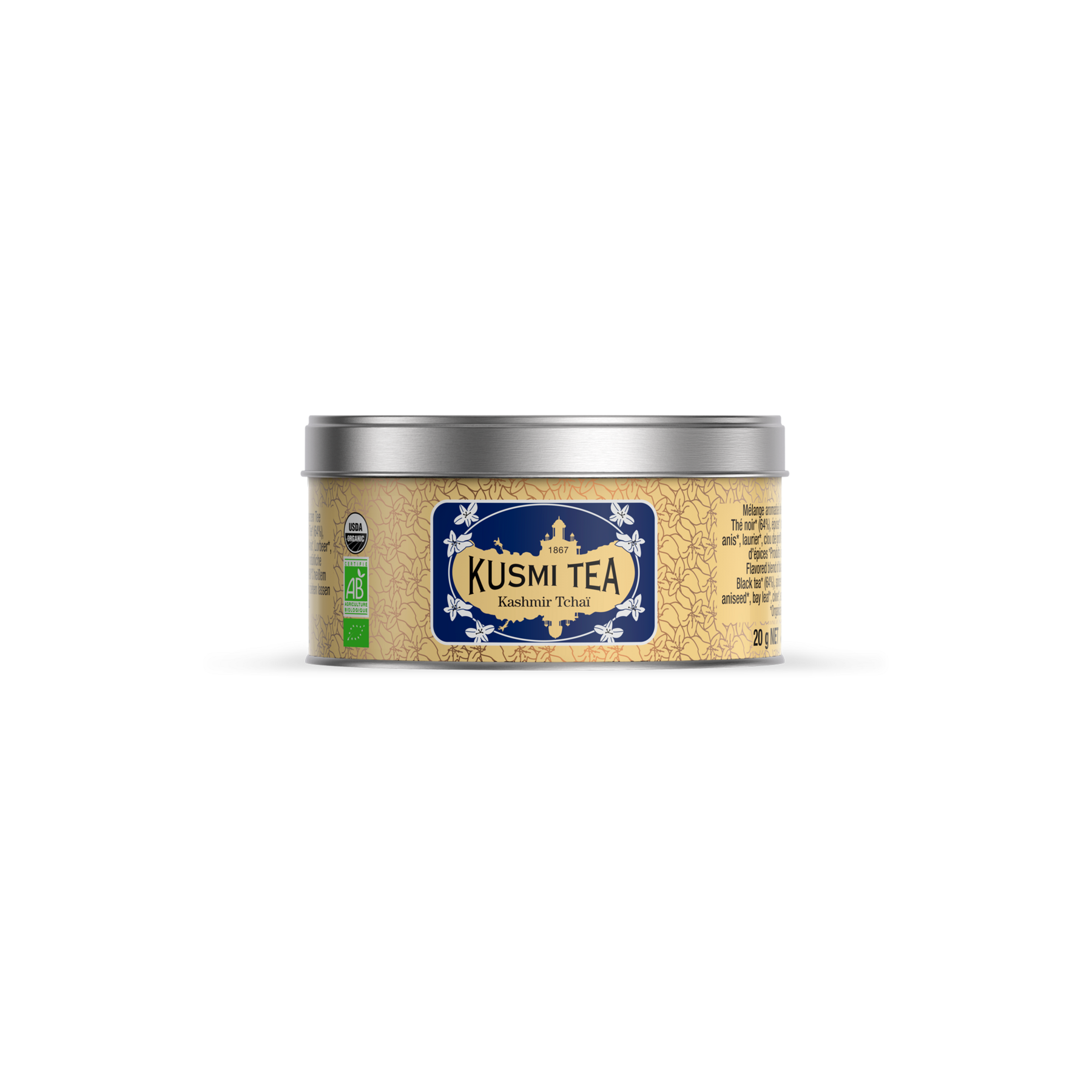 kusmi-tea-kashmir-tcha-t-nero-bio-speziato-cannella-cardamomo-e-zenzero image 1