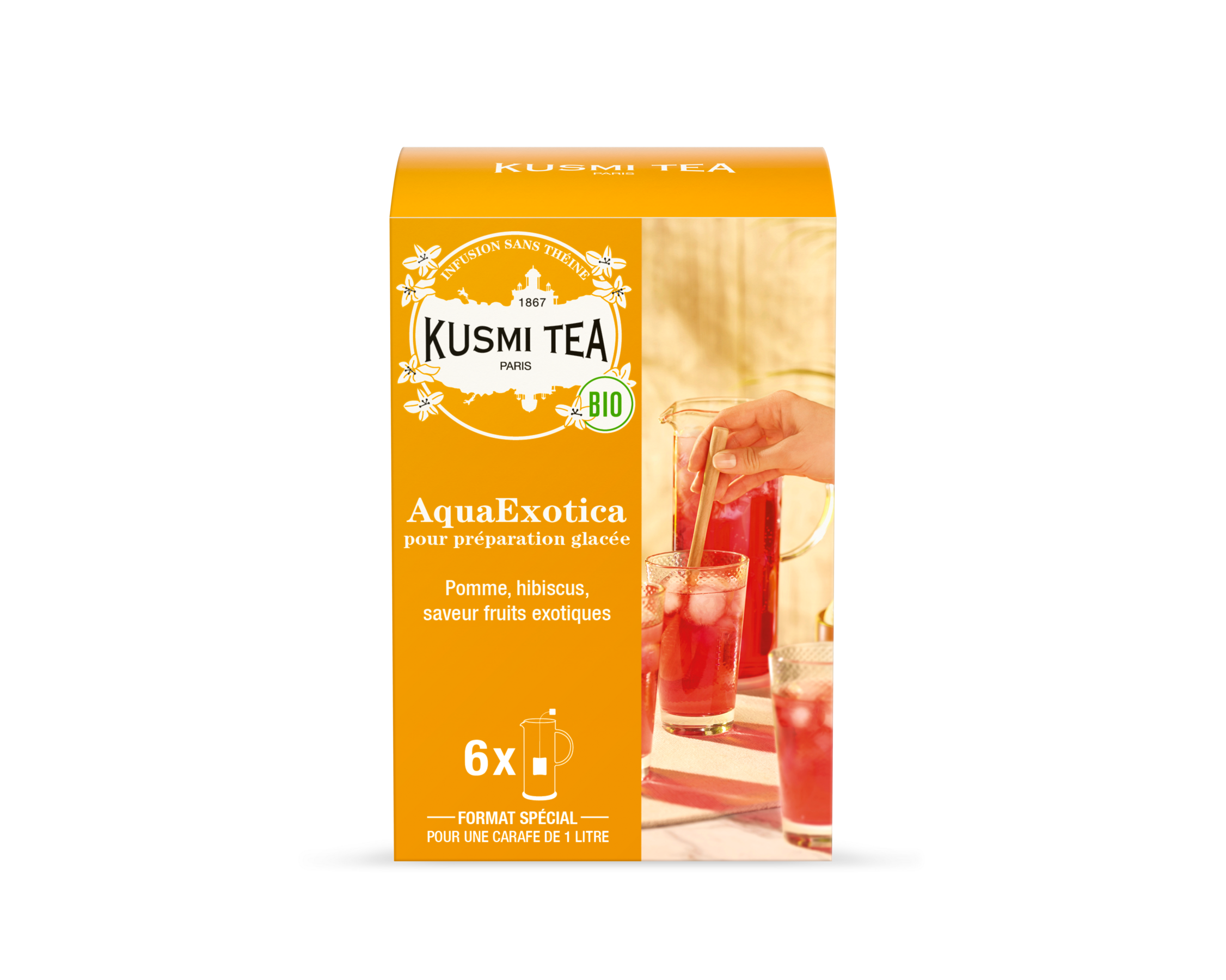 kusmi-tea-aquaexotica-bio-infuso-biologico-ibisco-mango-e-dragon-fruit image 6