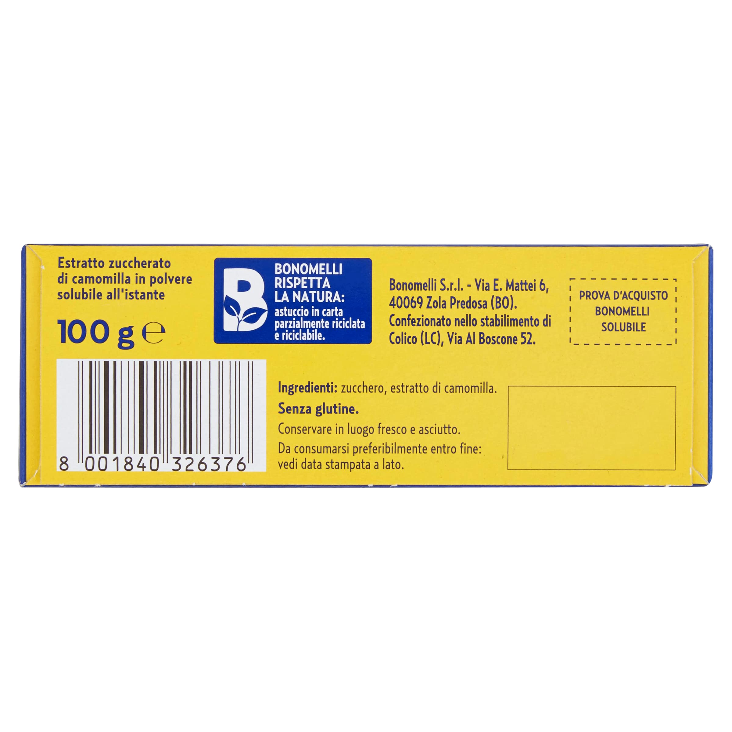 bonomelli-camomilla-solubile-classica-20-bustine-da-100g image 5